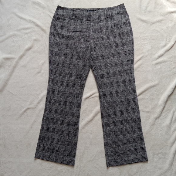 7th Ave NY&CO Black & Gray Knit Wide Leg Trousers size 18 - Picture 2 of 12